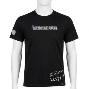 Distant Lotus Bloom from A Distance  Y2K T Shirt Black Men's Size XL